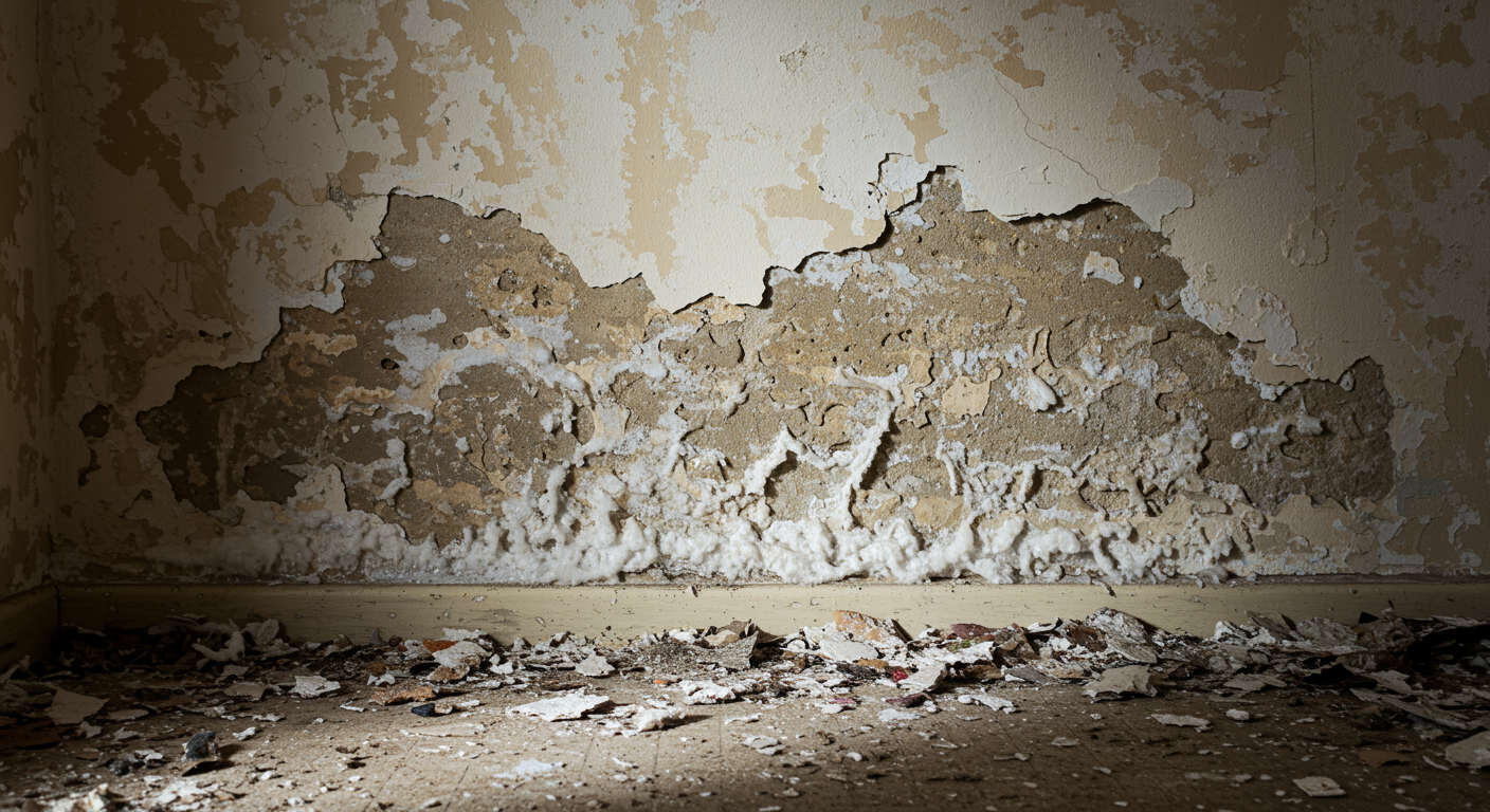 ¿Cuáles son los síntomas de un problema de salitre en la casa?