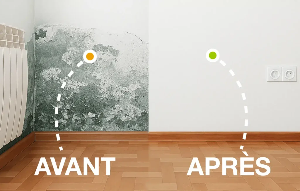 Tratamiento Ecosilane contra la humedad por capilaridad – LABO AII – Antes y después